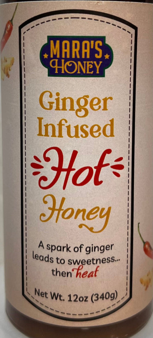 Mara's Honey Ginger infused Hot Honey