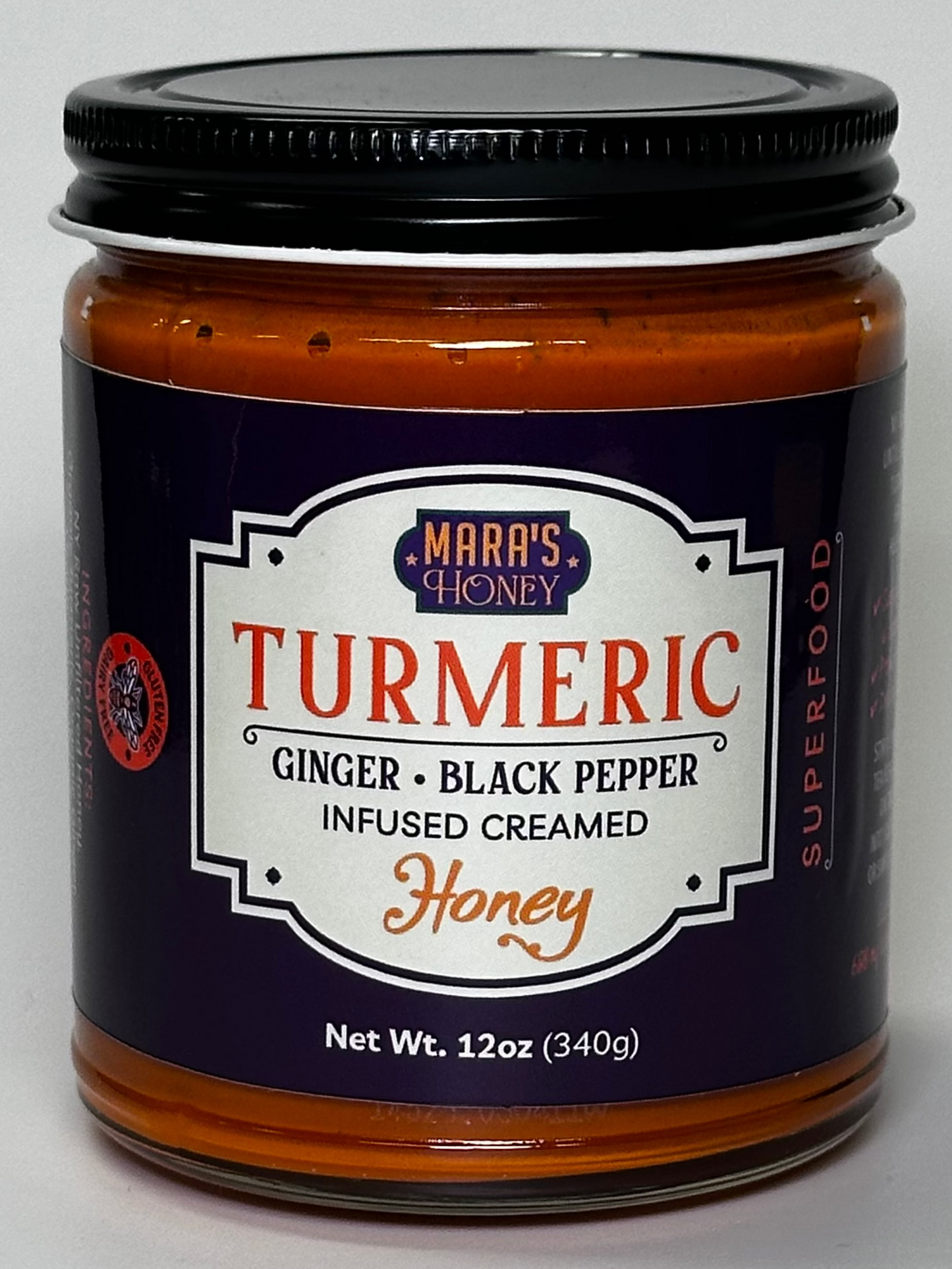 Turmeric, Black Pepper, Ginger Creamed Honey