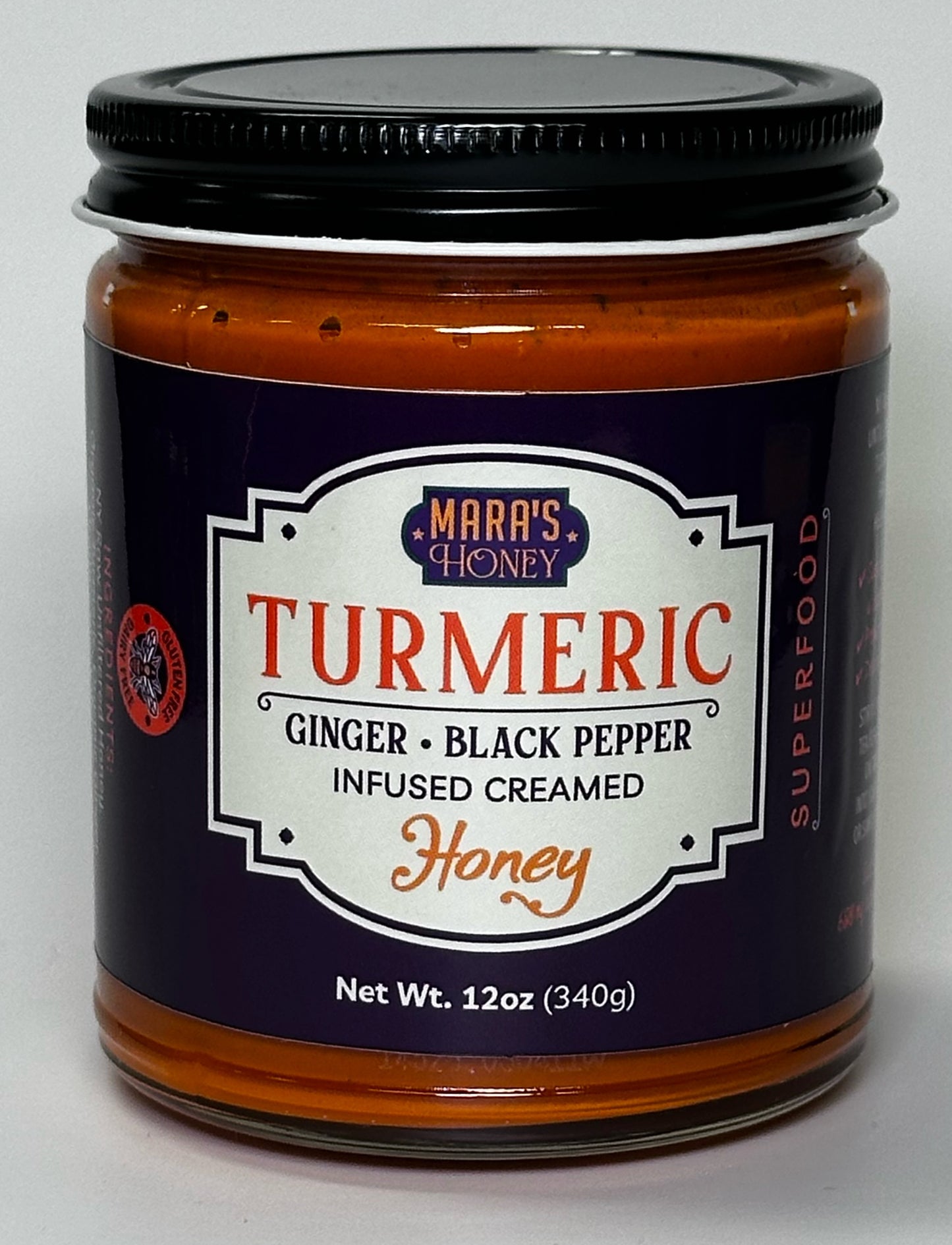Turmeric, Black Pepper, Ginger Creamed Honey