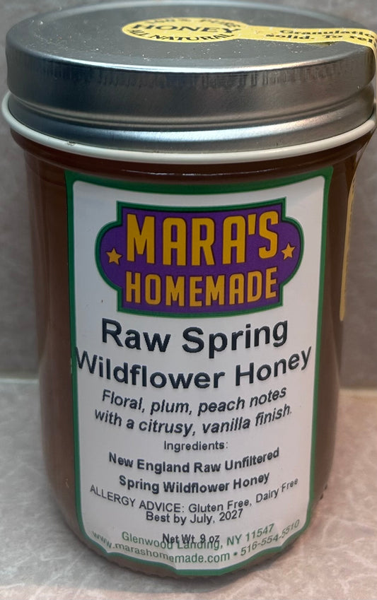 Raw Spring Wildflower Honey 8 oz