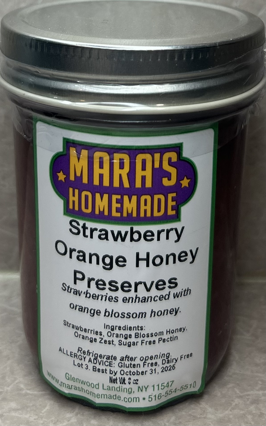 Strawberry Orange Honey Preserves