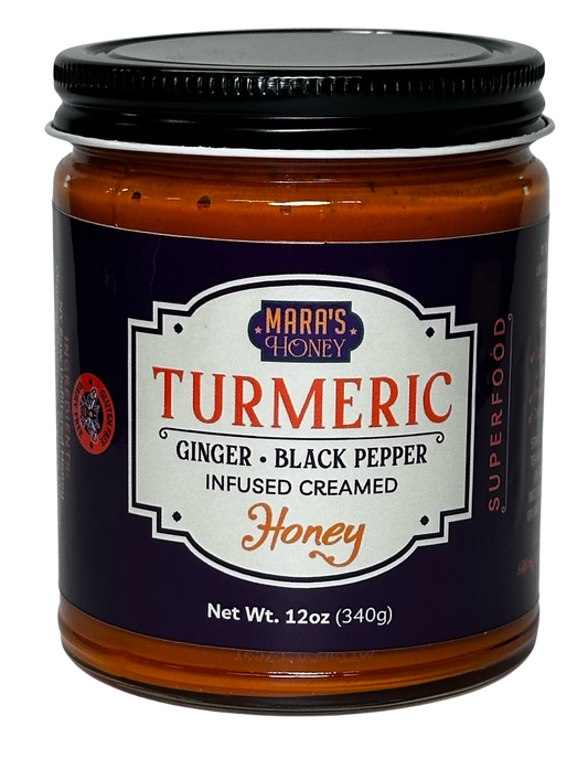 Turmeric, Black Pepper, Ginger Creamed Honey
