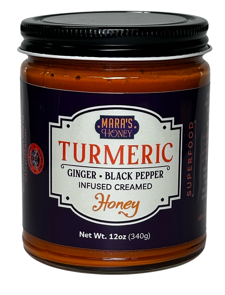 Turmeric, Black Pepper, Ginger Creamed Honey