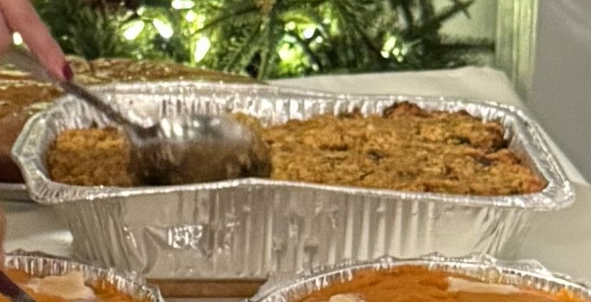 Jalapeno Cornbread Stuffing. Half Tray