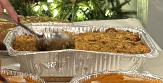 Jalapeno Cornbread Stuffing. Half Tray