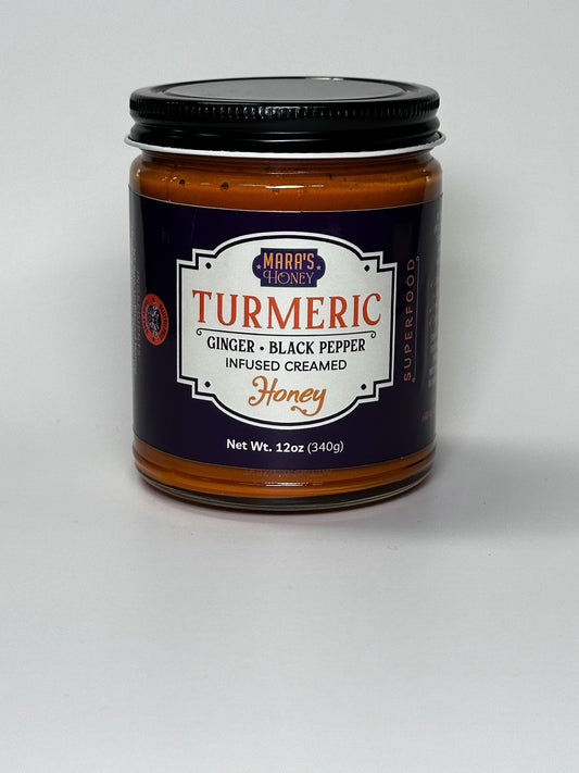 Turmeric, Black Pepper, Ginger Creamed Honey